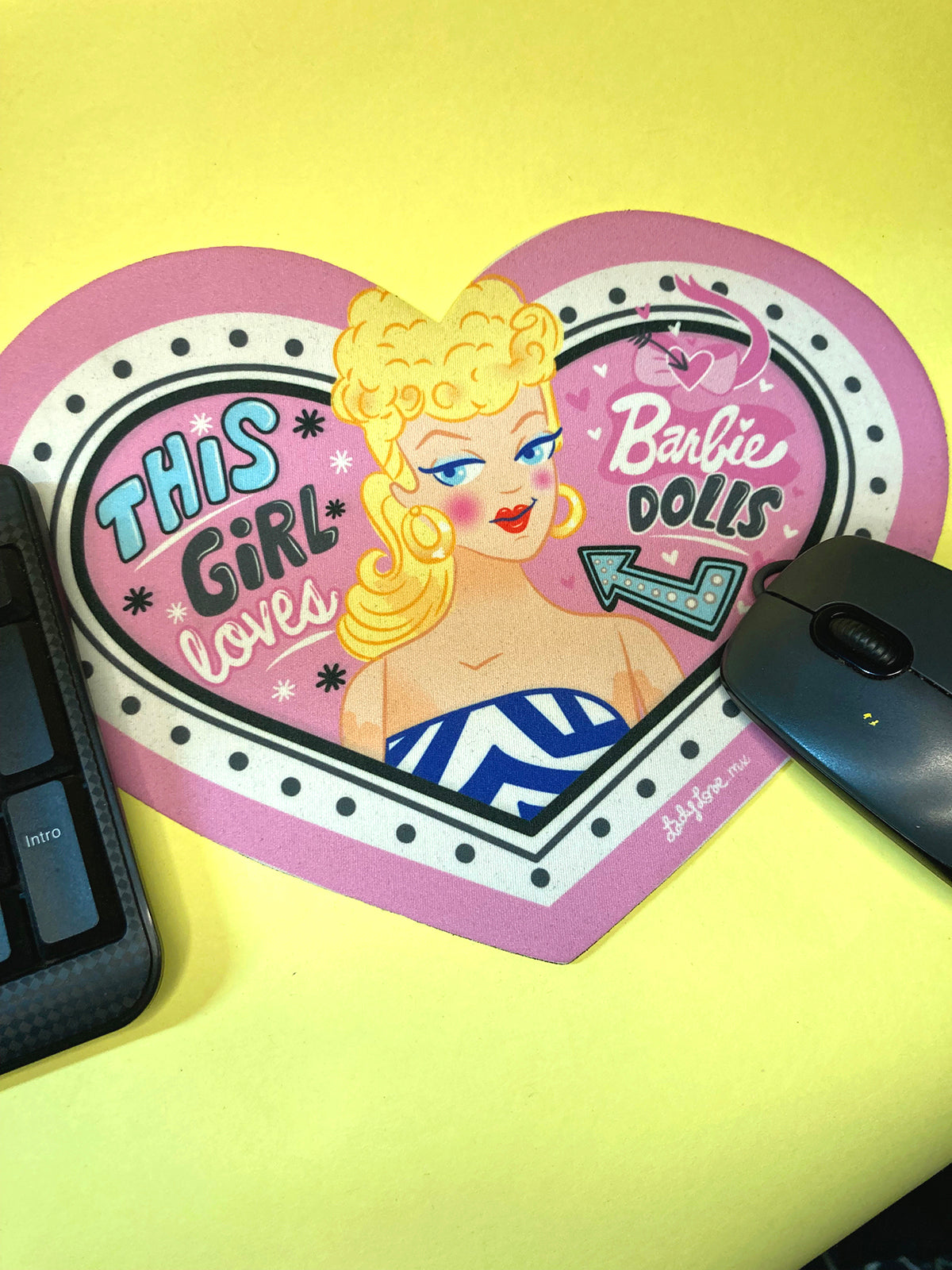 Mouse pad Barbie o Batman
