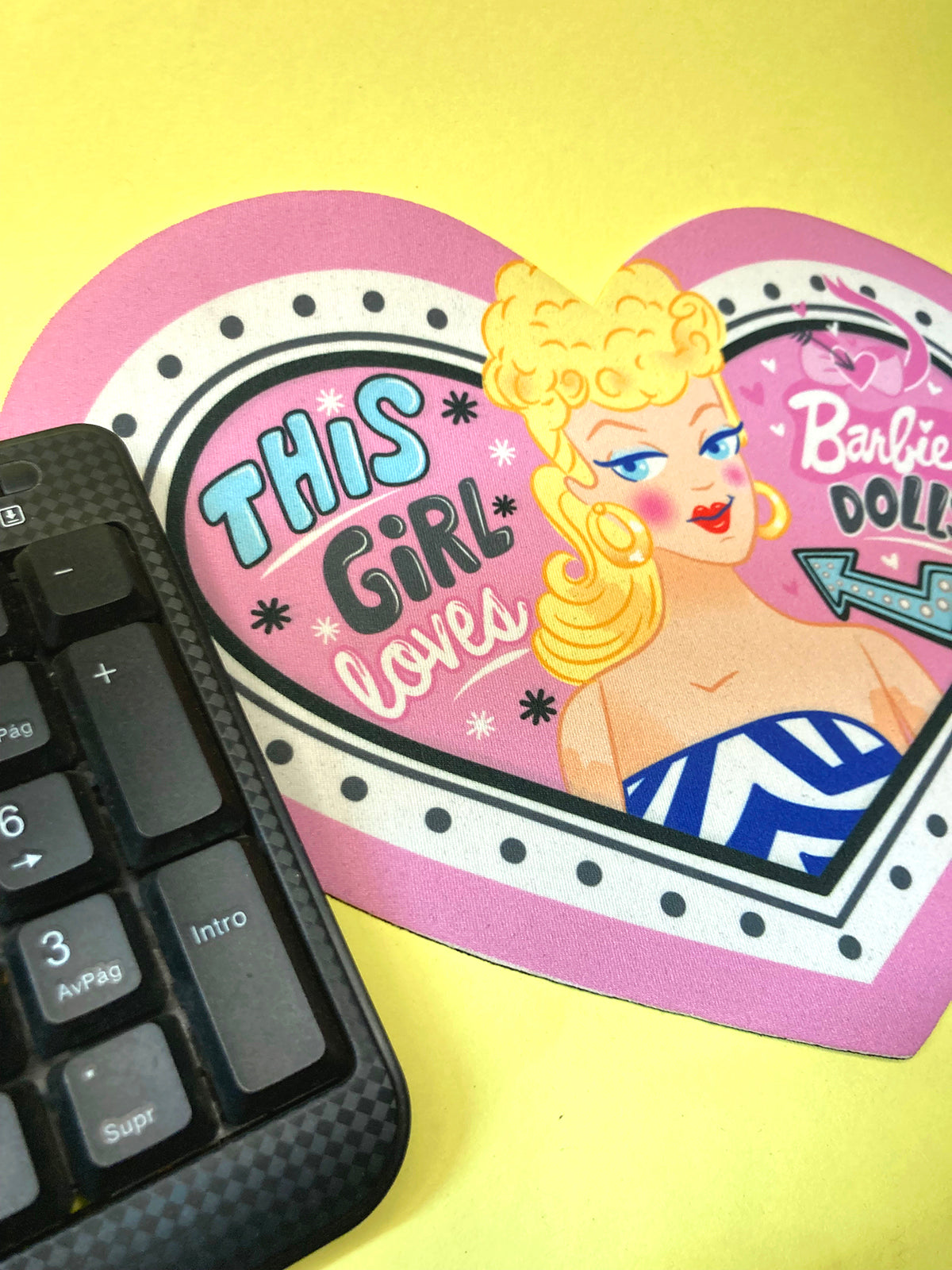 Mouse pad Barbie o Batman