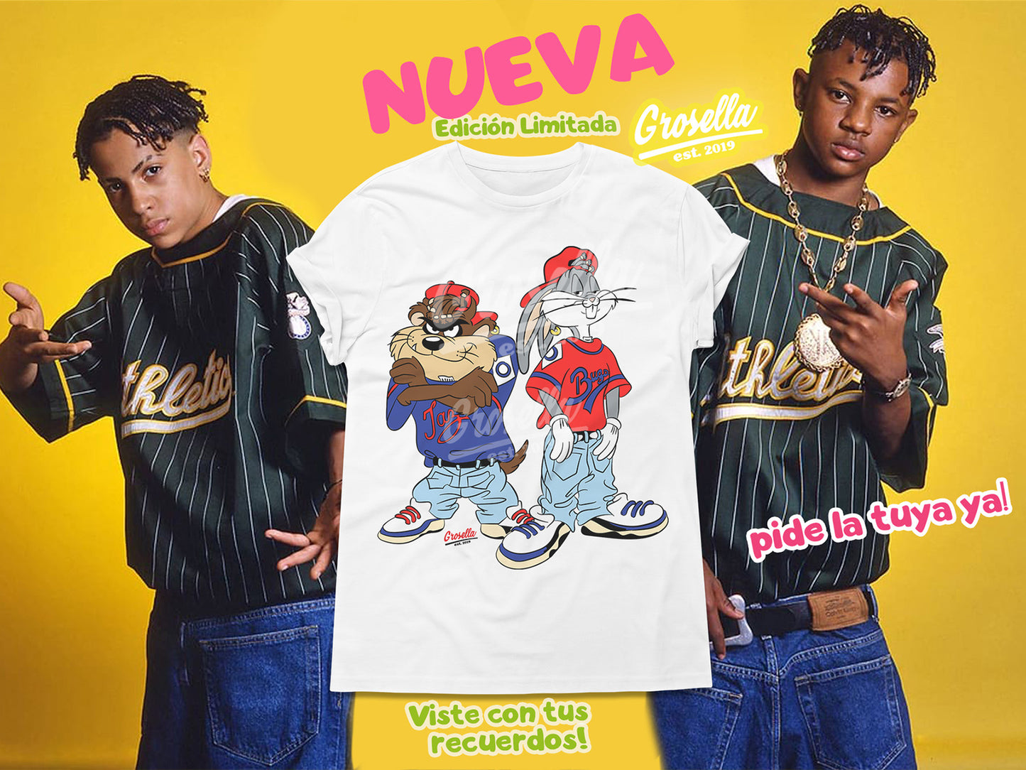 Playera Bugs Bunny Taz Kriss Kross