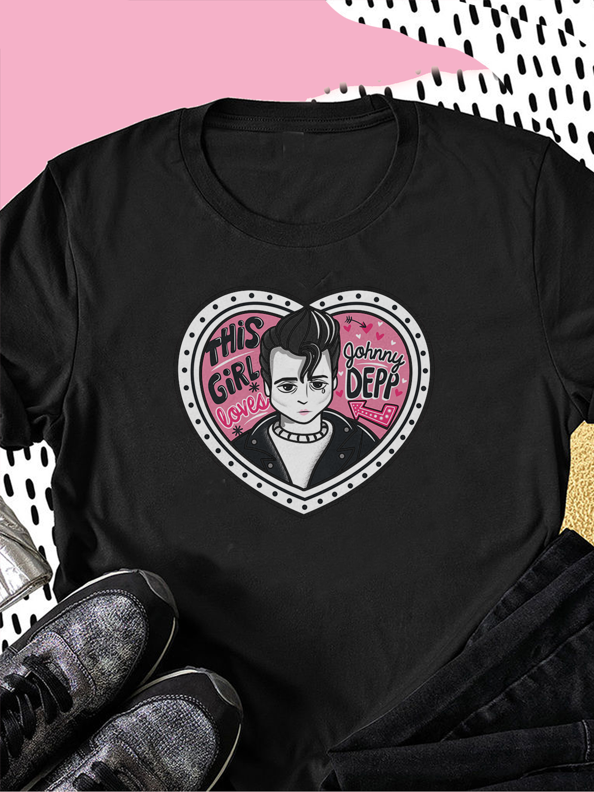 Playera Johnny Depp Corazón
