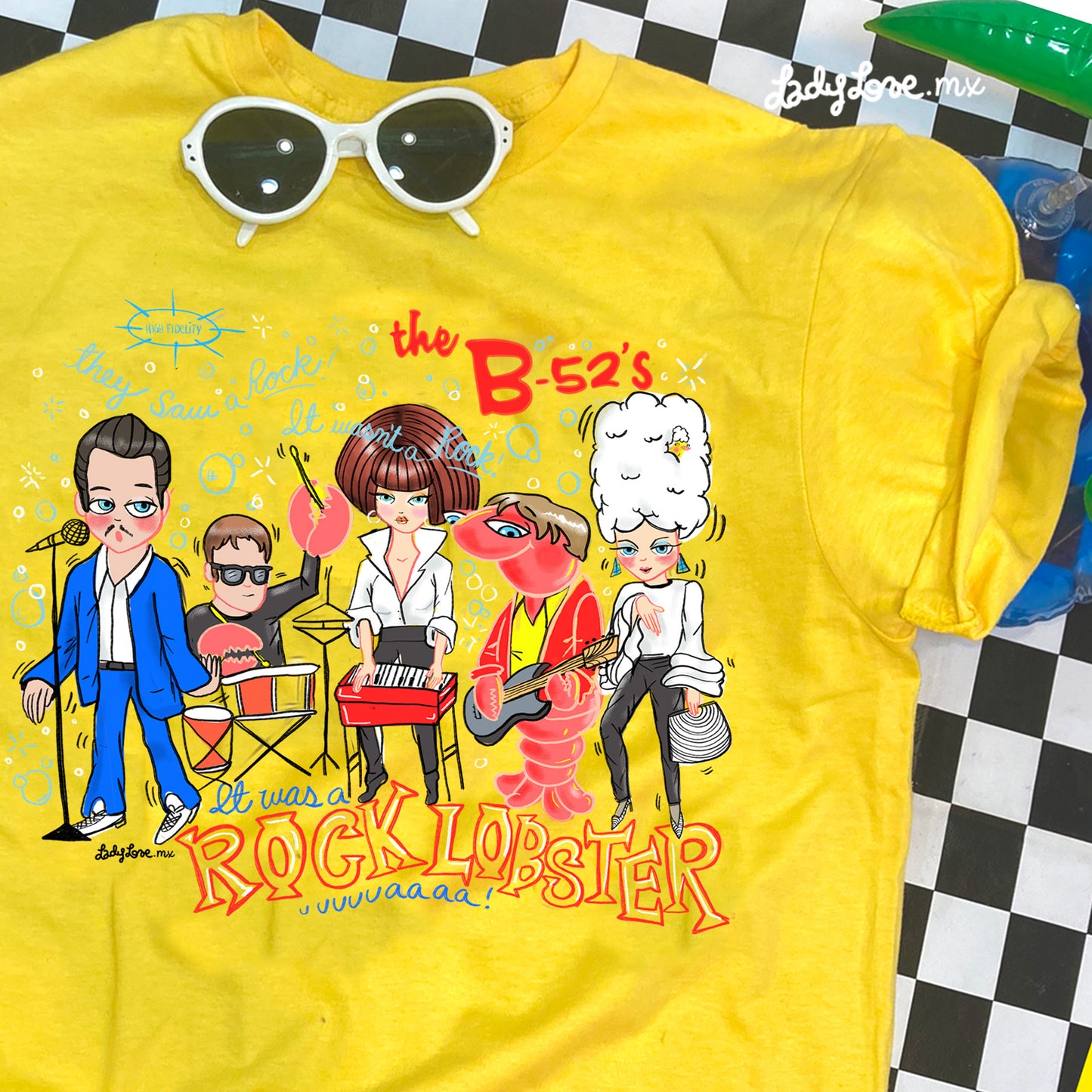 Playera Rock Lobster Amarilla