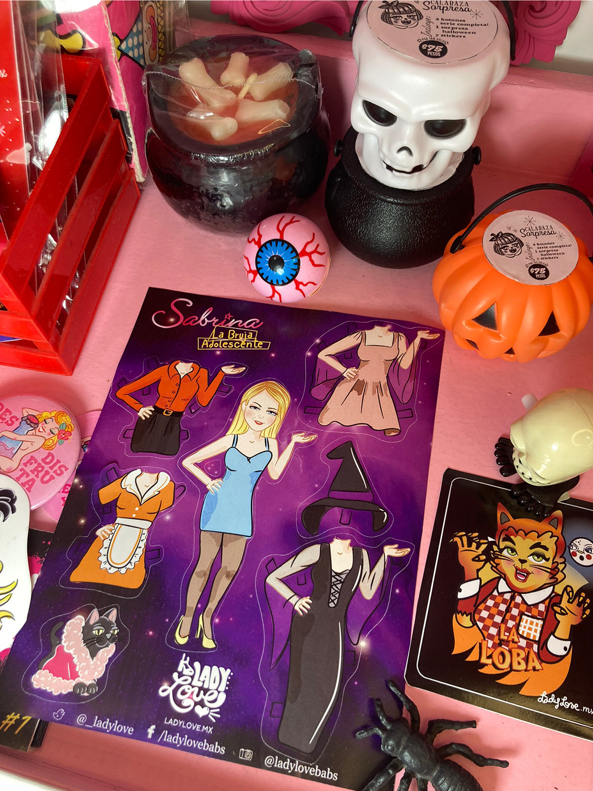 Stickers Sabrina paper doll