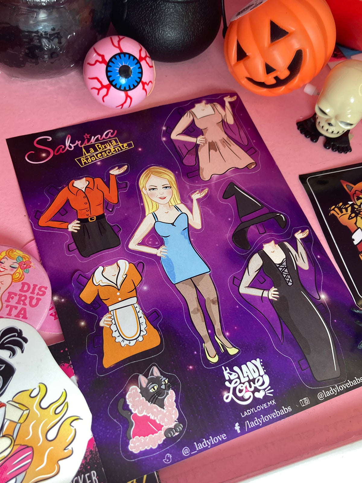 Stickers Sabrina paper doll