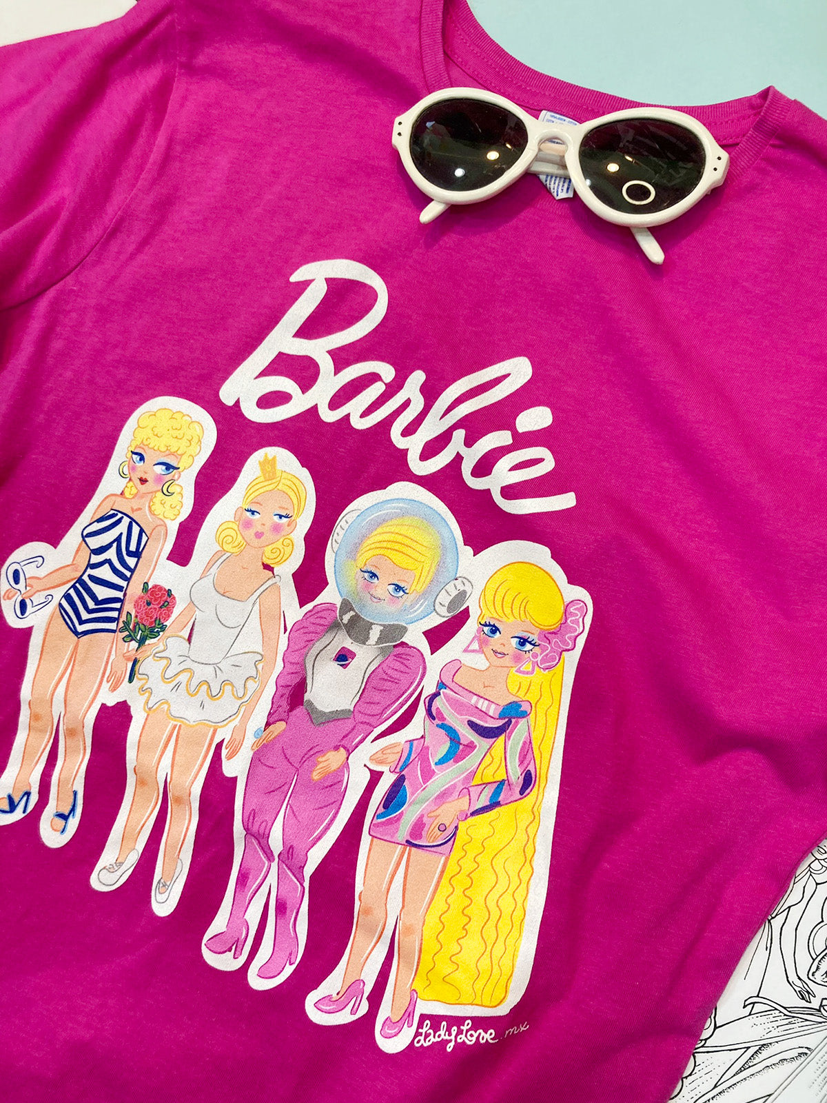 Playera Barbie Evolucion
