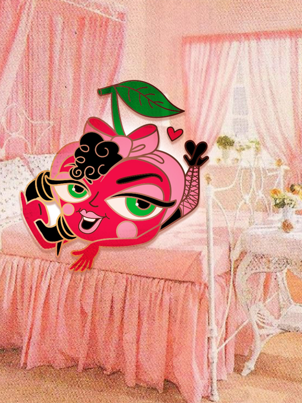 Enamel pin Cherry