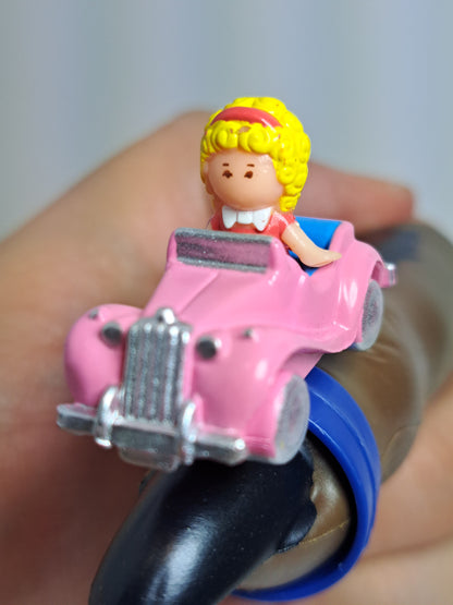 Polly pocket sport car ring. Anillo polly