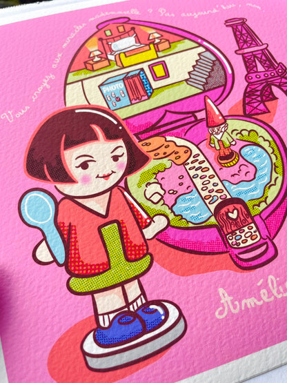 Giclée print mediano Amélie Polly Pocket