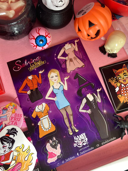 Stickers Sabrina paper doll