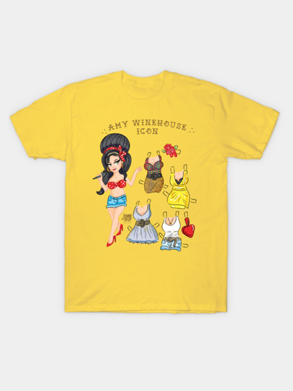 Amy Winehouse paperdoll tshirt