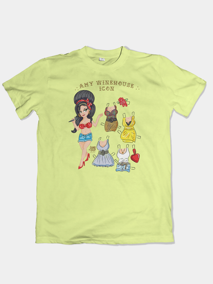 Amy Winehouse paperdoll tshirt