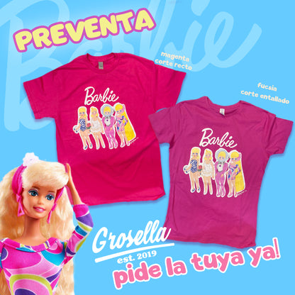 Playera Barbie Evolucion